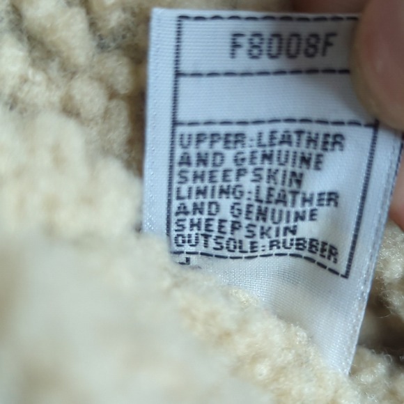 UGG Australia Sandra Shearling Womens 9 Brown Sheepskin Leather Tall Wedge Boots - Picture 10 of 13